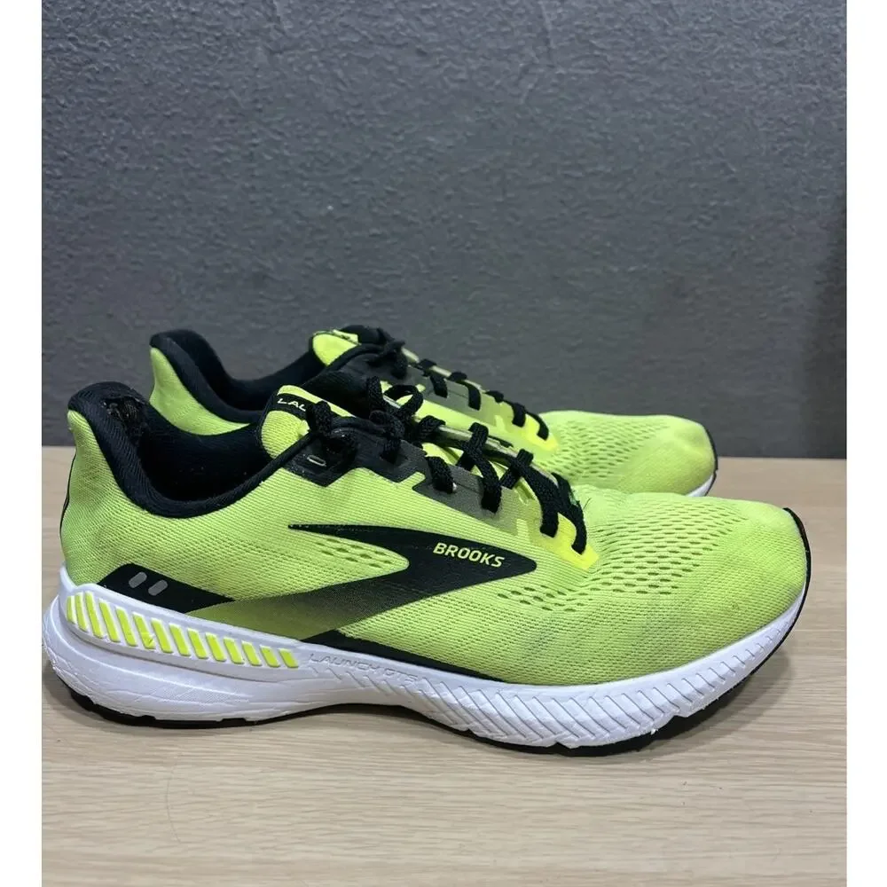 Brooks‎ Launch 8 Running Shoes Lightweight Cushion Athletic Neon Yellow Size 10